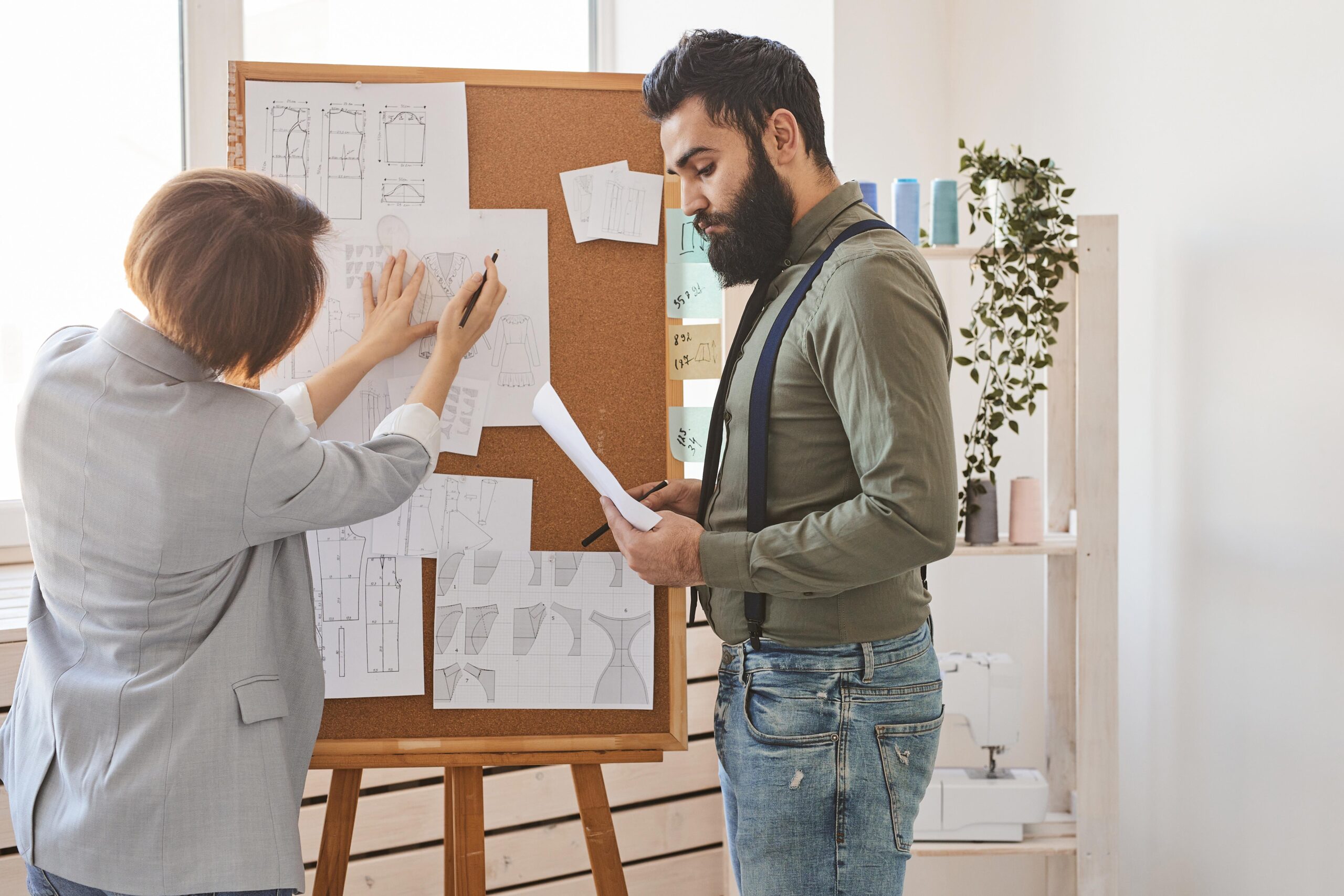 fashion-designers-atelier-consulting-clothing-line-plans-idea-board